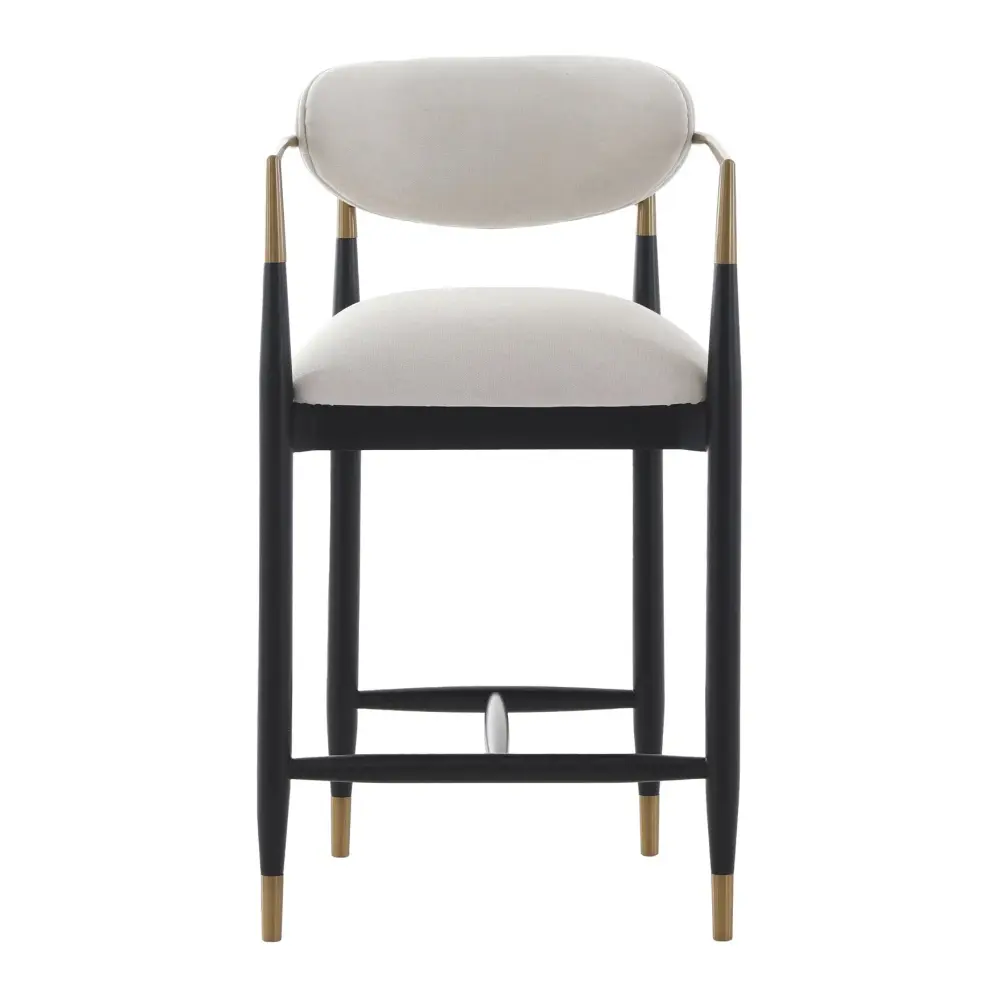 Sleeper Sofa Soho Counter Stool - Ebony & Warm alloy