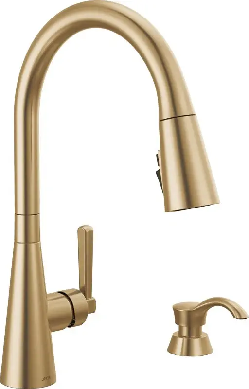 Delta Boyd Series 19893Z-CZSD-DST Pull-Down Kitchen Faucet ShieldSpray Technology, 1.8 gpm, 1-Handle, Spelter