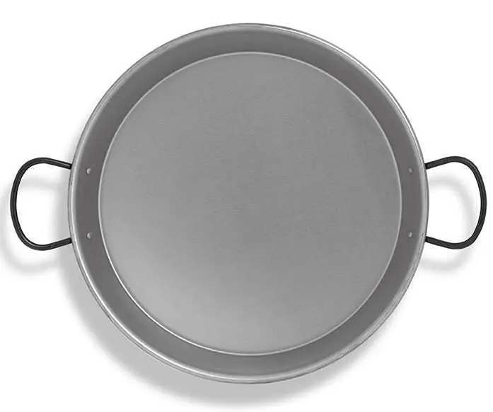 VAELLO Paella Pan Shiny Steel 17"