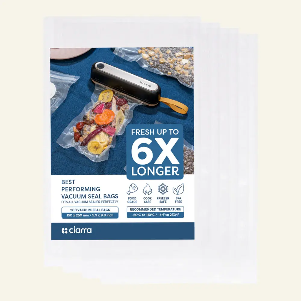 Gadgets Vacuum Sealer Bags, 200 Pcs (5.9" x 9.8") Multi-use BPA - Free Vacuum Food Storage Bags Food Storage, Sous Vide Co...