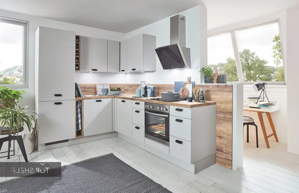 nobilia corner kitchen Touch 341 Steingrau supermatt 290 x 210 cm configurable -