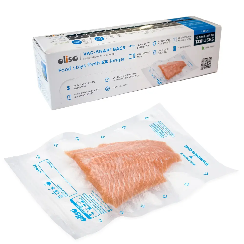 OLISO VAC-SNAP SIZABLE (GALLON) BAGS (10/CT)