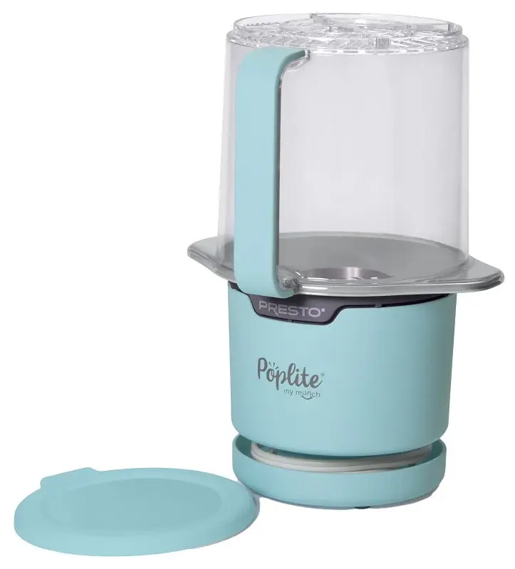 Presto PopLite My Munch 04811 Hot Air Popper, 4 oz Kernel, 970 W, Peacock