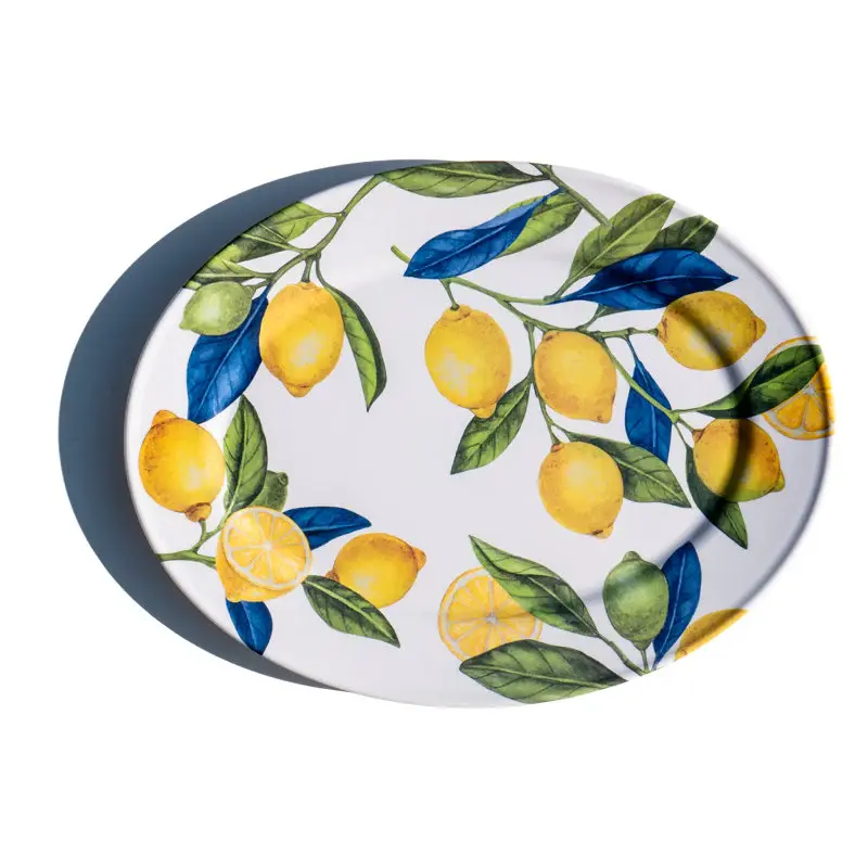 Lemon Orchard Oval Platter 16.9" newWAVE