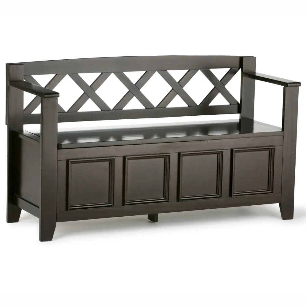 Amherst - Entryway Storage Bench - Hickory Chestnut