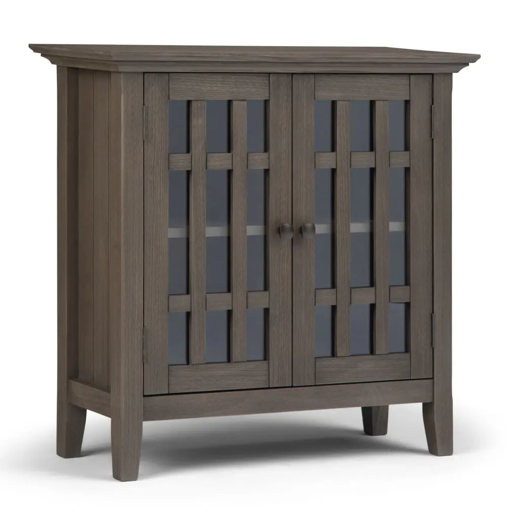 Bedford - Low Storage Media Cabinet - Farmhouse Ash Easy Assembly