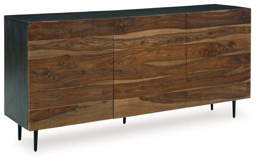 Darrey - Accent Cabinet - Natural / Taupe