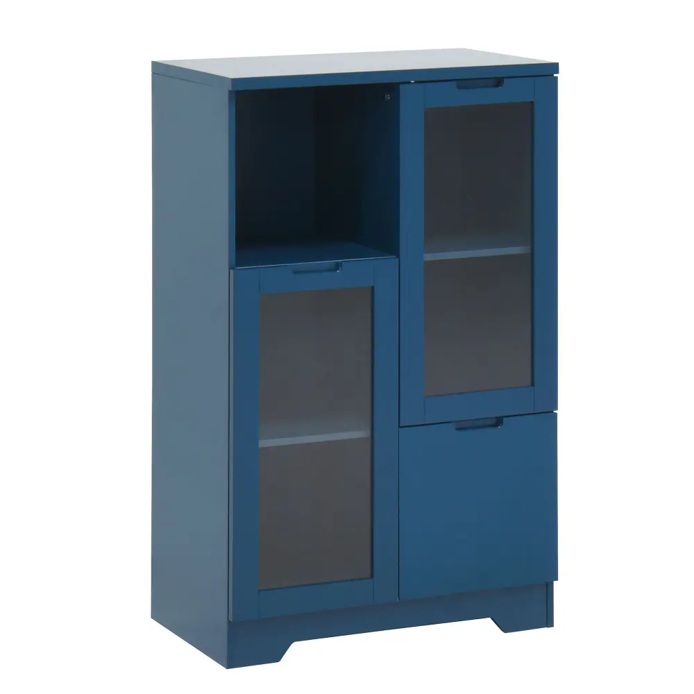 Modern Cabinet Glass Doors And Drawer
