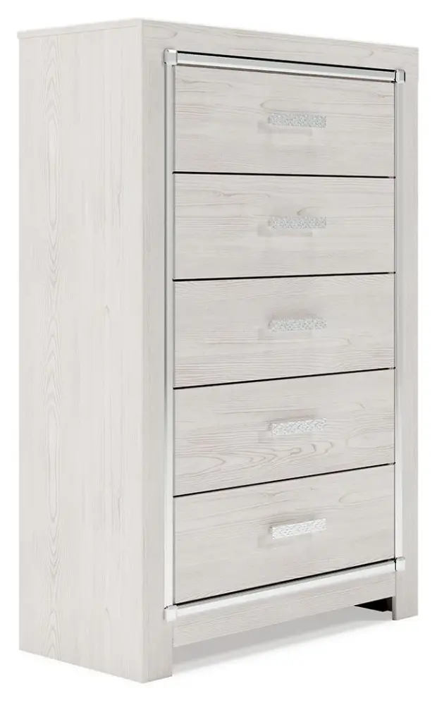Altyra - Five Drawer Chest - Snow
