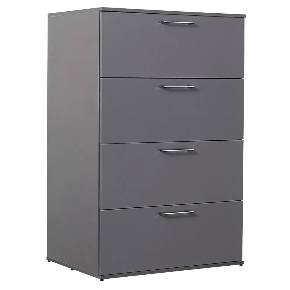 Bliss - Glossy 4 Drawer Jumbo Chest Extra Deep Storage