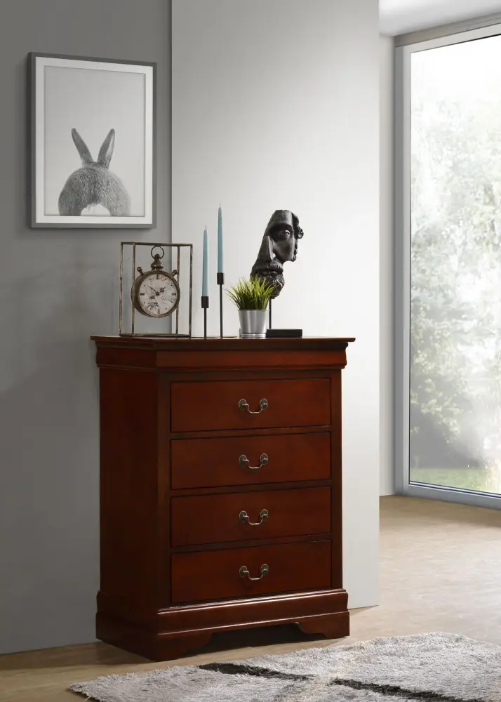 Louis Phillipe - Authentic Style Storage Chest Elegant
