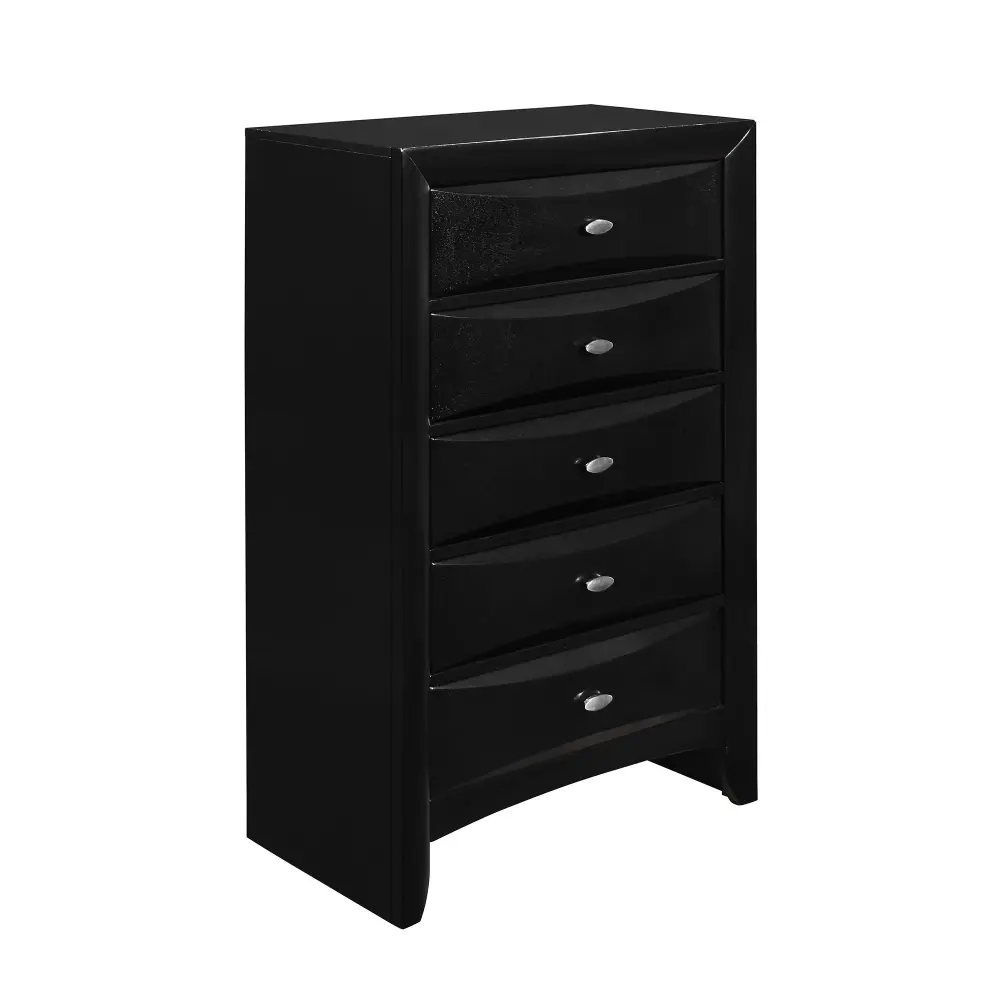 Lucille - Chest Spacious Drawers Genuine Leather
