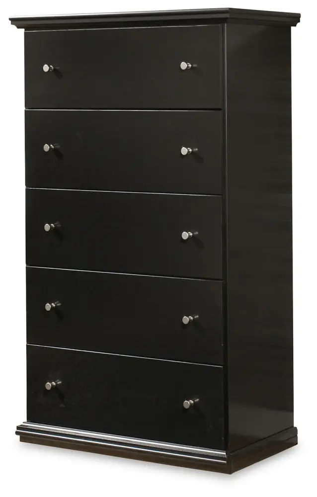 Maribel - Five Drawer Chest - Ebony UL Certified Wood Finish