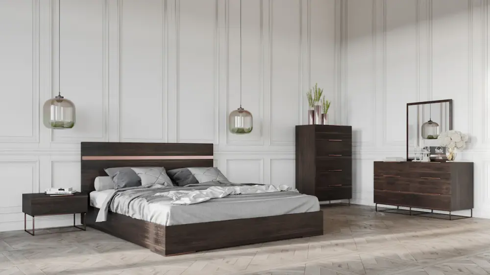 Nova Domus Benzon Modern Onyx Rovere Chest