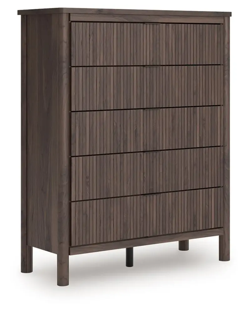 Pamytta - Five Drawer Generous Chest - Brown