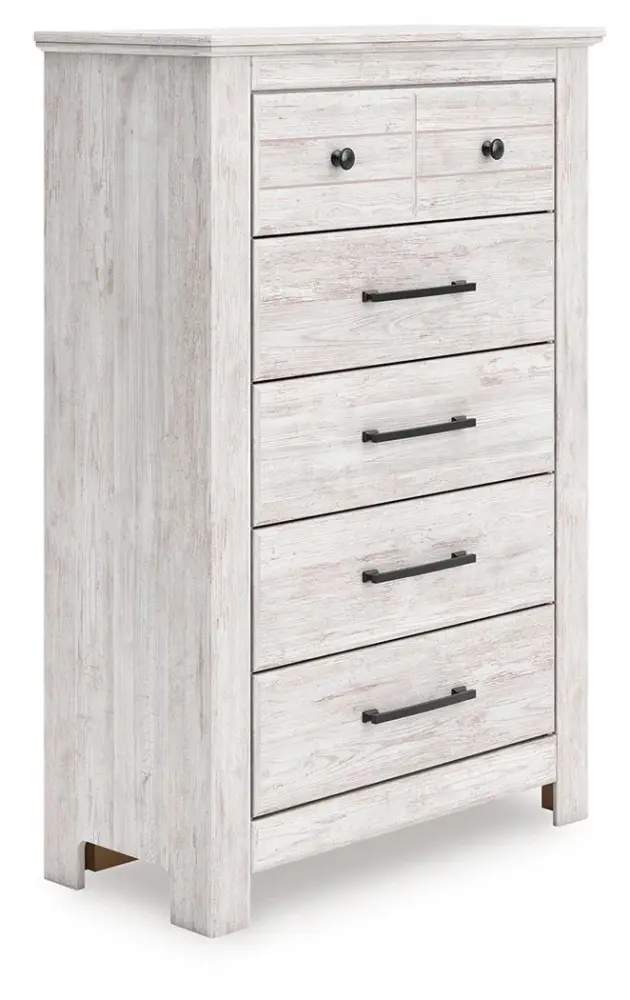 Solid Wood Makidern - Five Drawer Chest