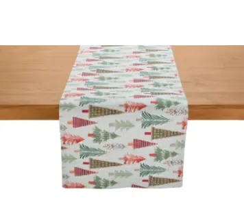 Absorbent Cotton Forestpine Table Runner - 72"