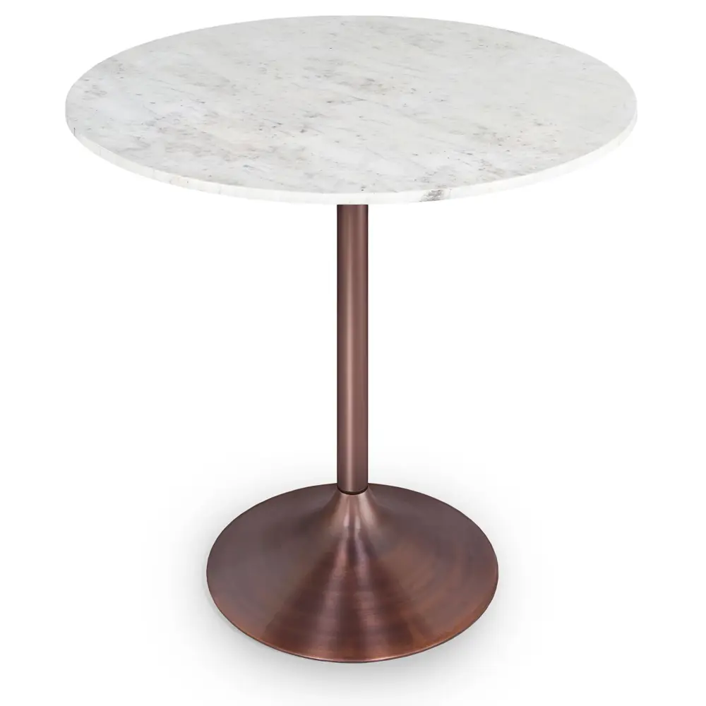 Heat-Resistant Trivet Osborne - Round Dining Table - Snow / Copper