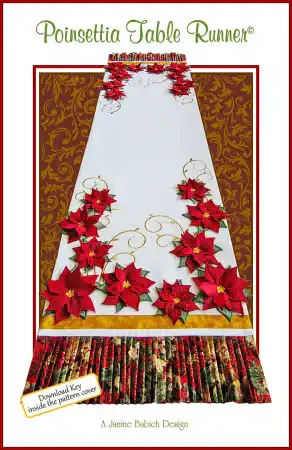 Janine Babich Poinsettia Table Runner Pattern from Turkey
