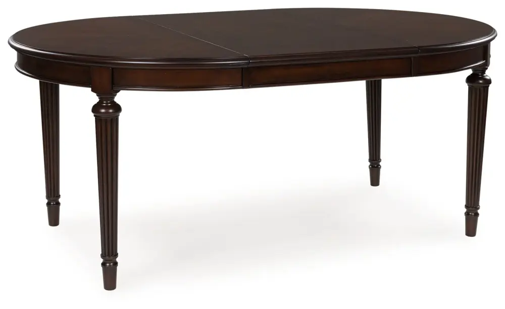 Lavinton - Oval Dining Room Extension Table - Espresso Bohemian Style