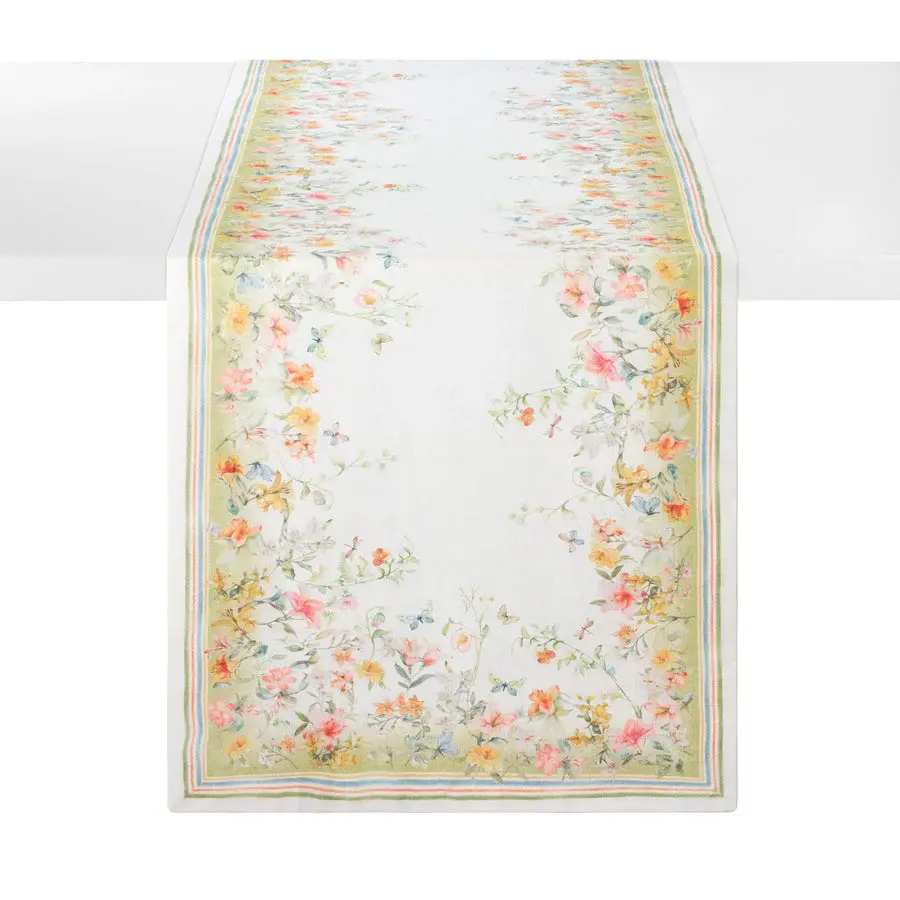 Lily Garden Table Runner - Machine Washable