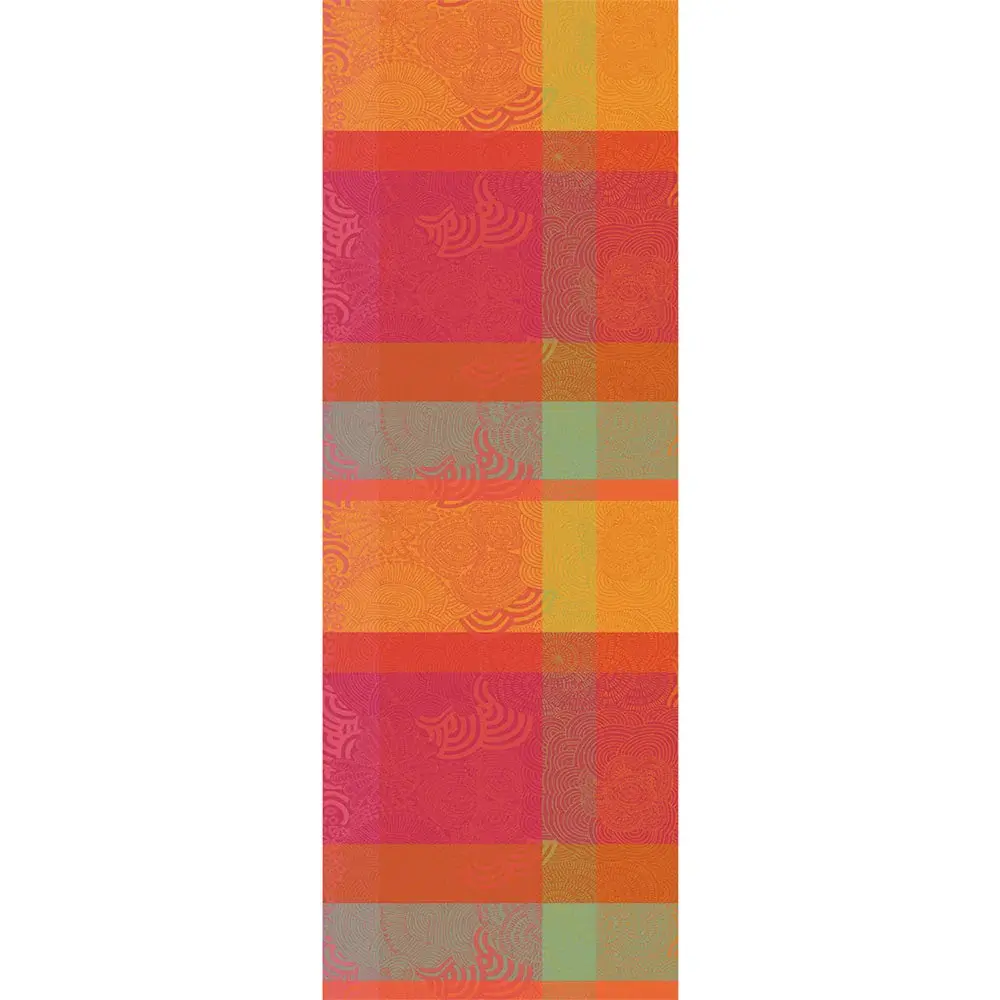 Mille Rainures Flamboyant Jacquard Table Runner Compatible Table Pads