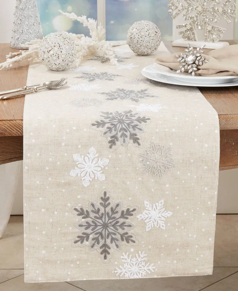 Snowflakes Authentic Table Runner