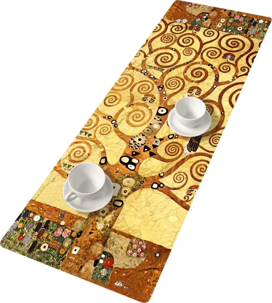 Table runner table band tablecloth felt pattern table decoration Simple care 95 x 33 cm Art. Deco