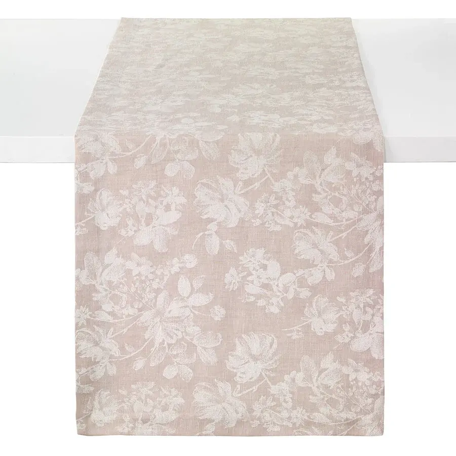 White Bloom Table Runner