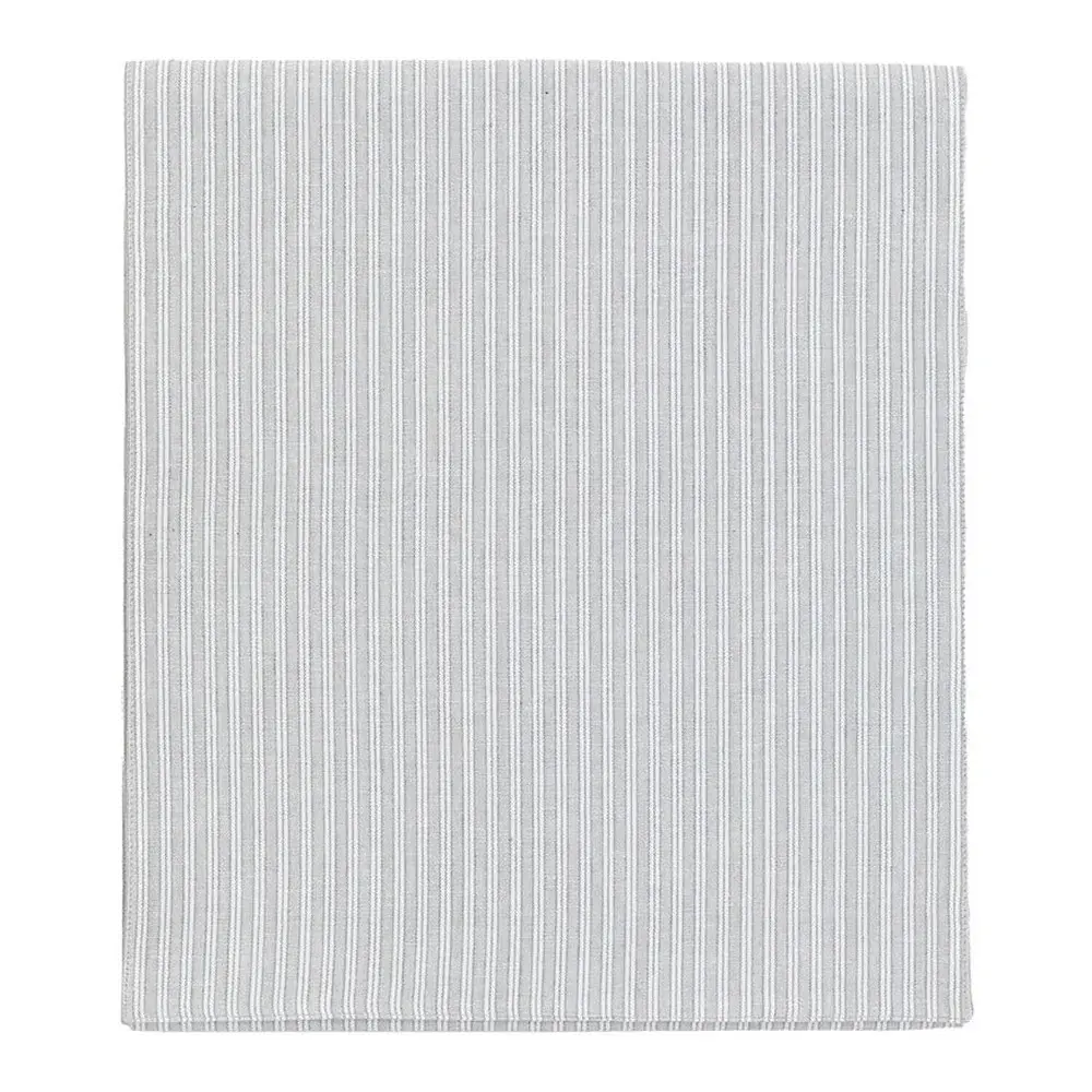 Woven Striped Table Runner 180cm - Grey