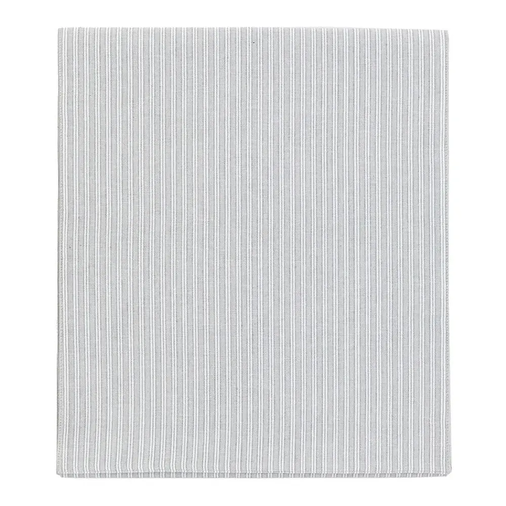 Woven Striped Table Runner 250cm - Grey