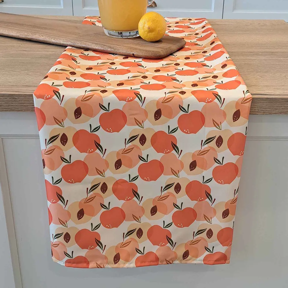 Mignonne Peaches Decorated Tablecloth, 60'' x 90''