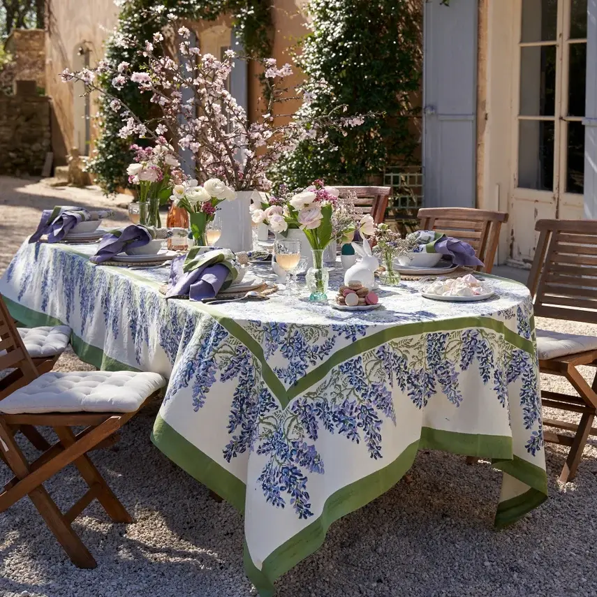 Wisteria Blue & Mint | Tablecloth