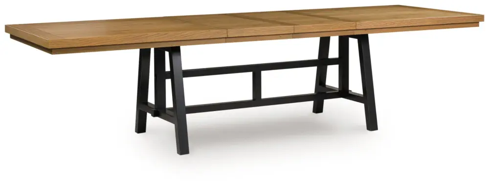 Galliden - Rectangular Dining Room Extension Table - Onyx / Brown