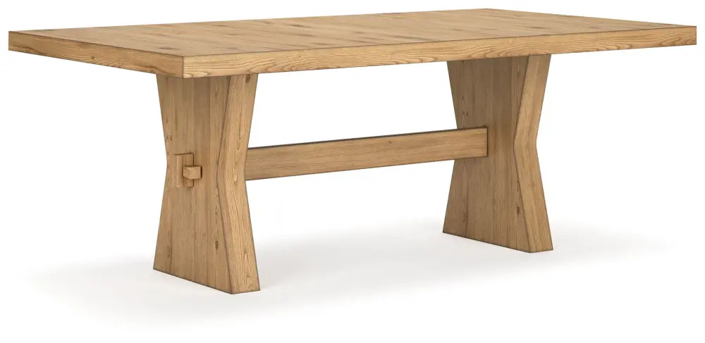 Galliden - Rectangular Dining Room Table - Portable Brown