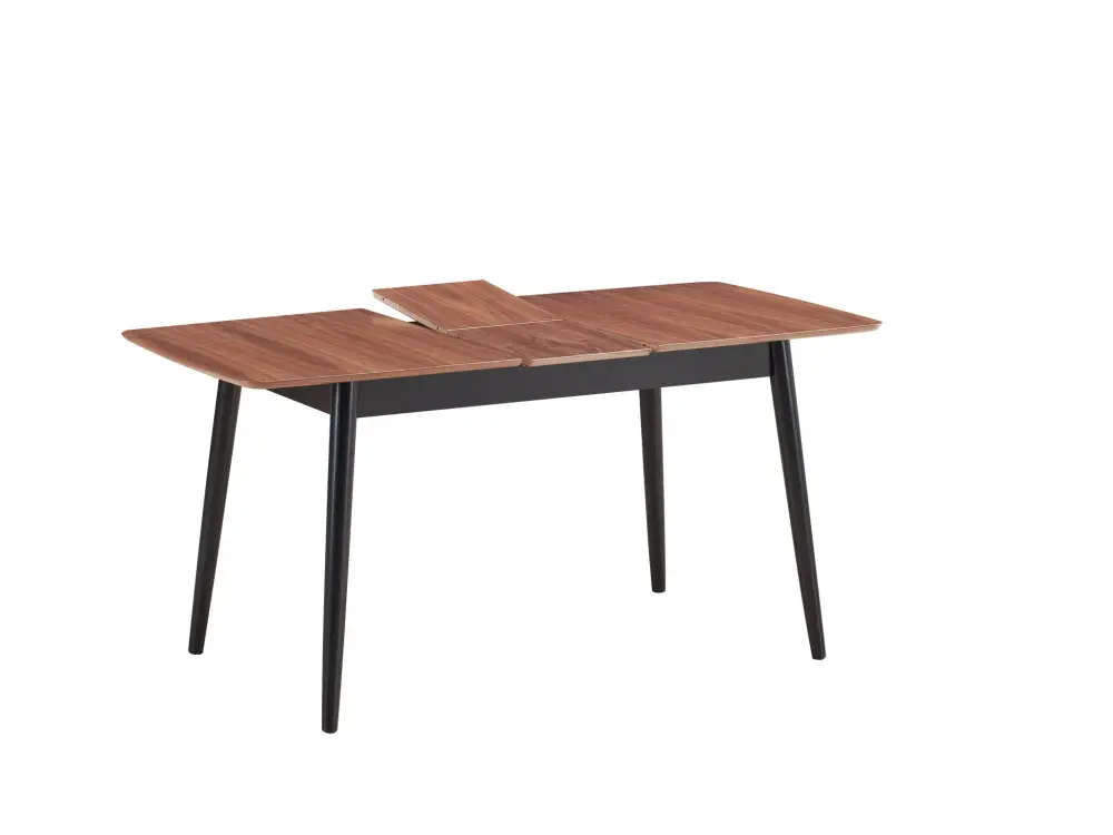 Lanae - Dining Table (Extension Bufferfly Leaf) - Natural / Jet-black