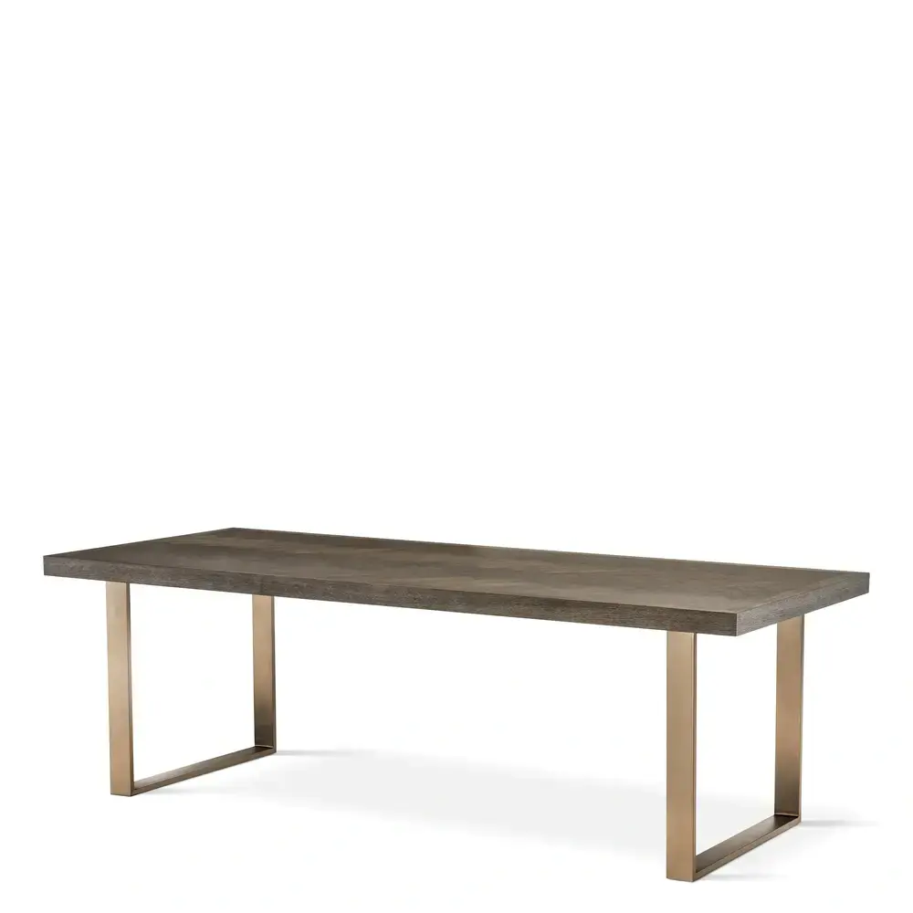 Melchior Rectangular Dining Table - Chocolate Oak Veneer