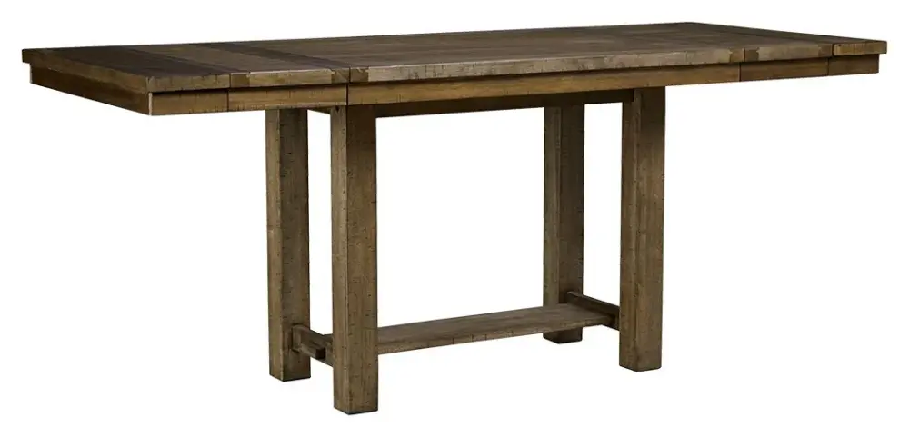 Moriville - Rectangular Dining Room Counter Extension Table - Grayish Chocolate