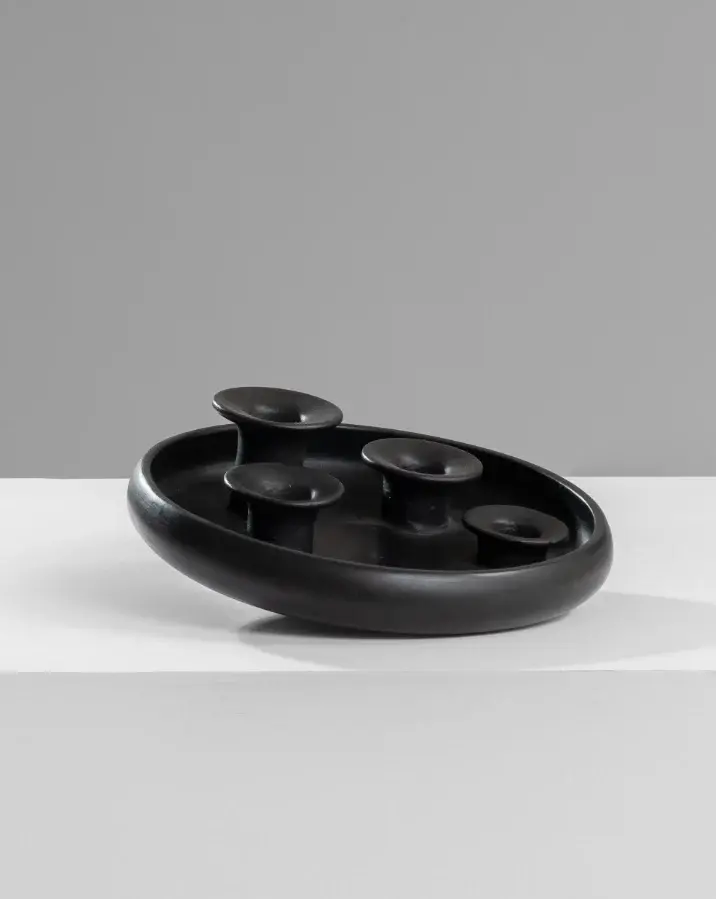 Nour Tadelakt Candlestick Holder