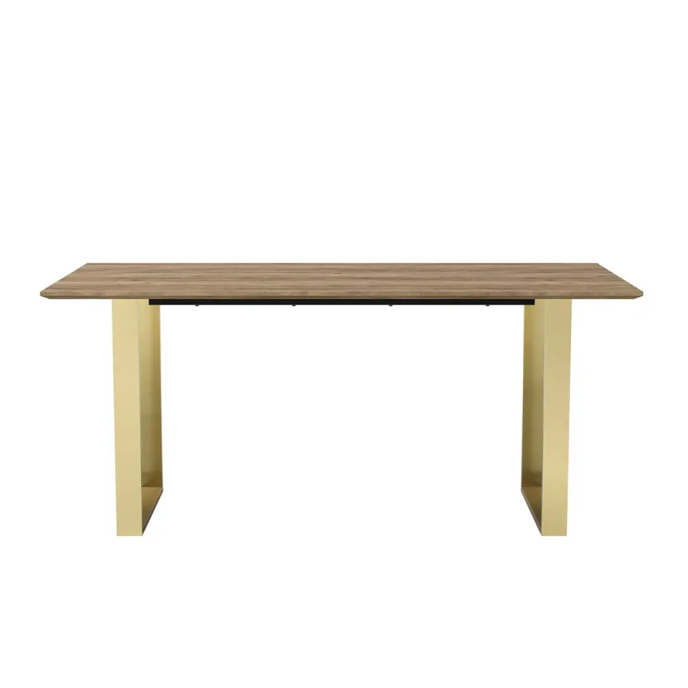 Recco Rectangular Dining Table - Russet & Golden Non-Slip Base