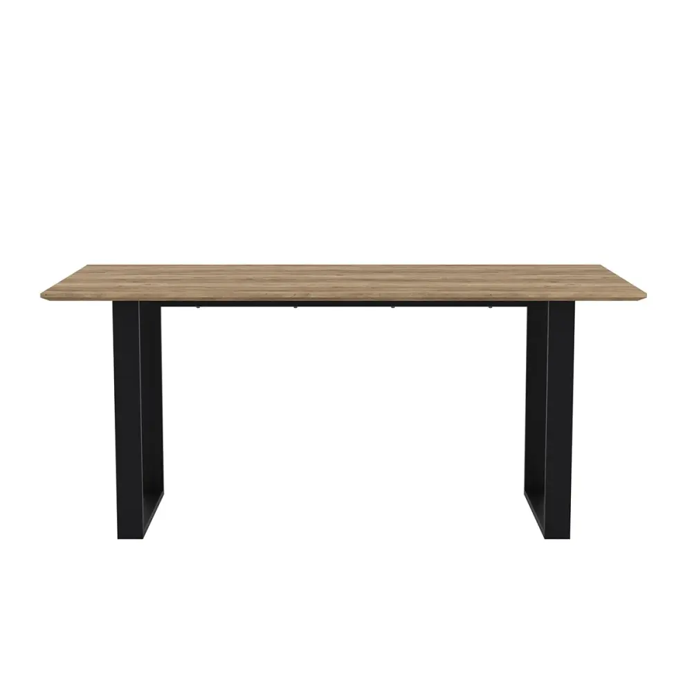 Recco Rectangular Dining Table - Russet & Midnight | Set 4