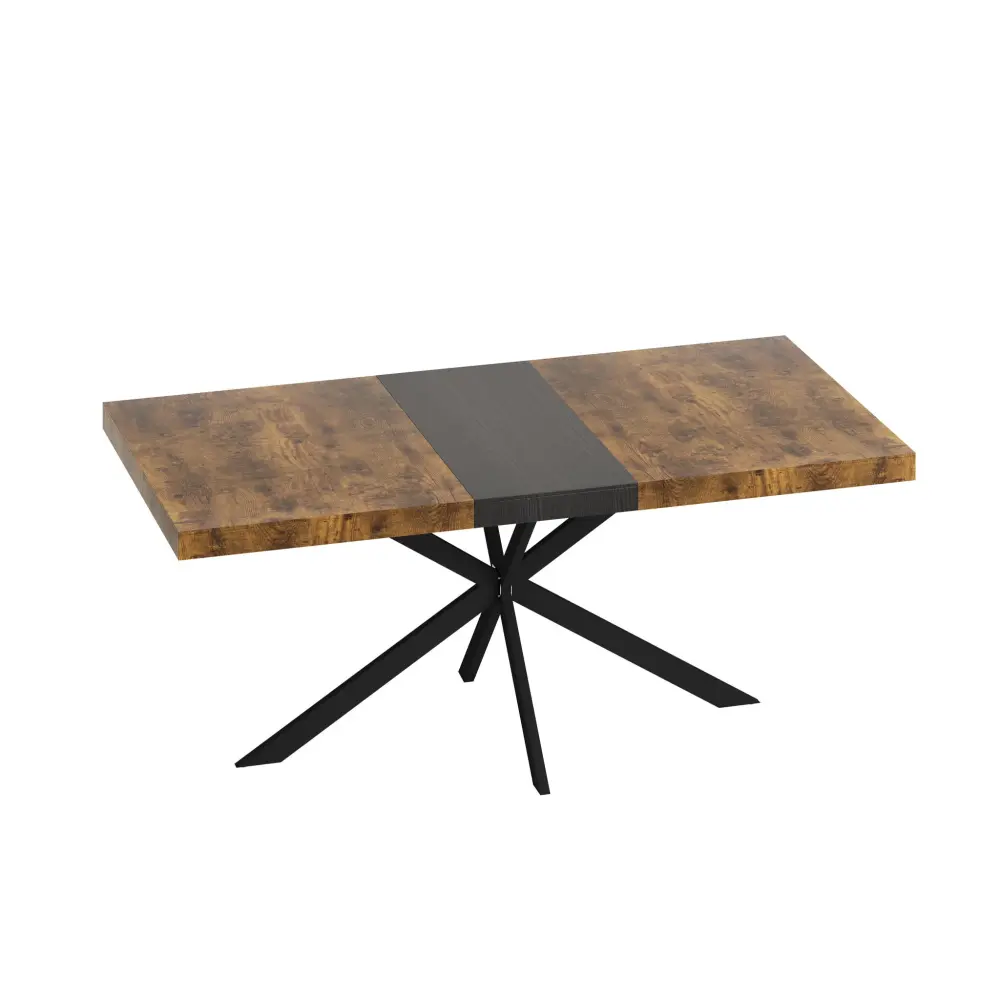 Retro Rectangular Stretch Dining Table Embossed Center Plate