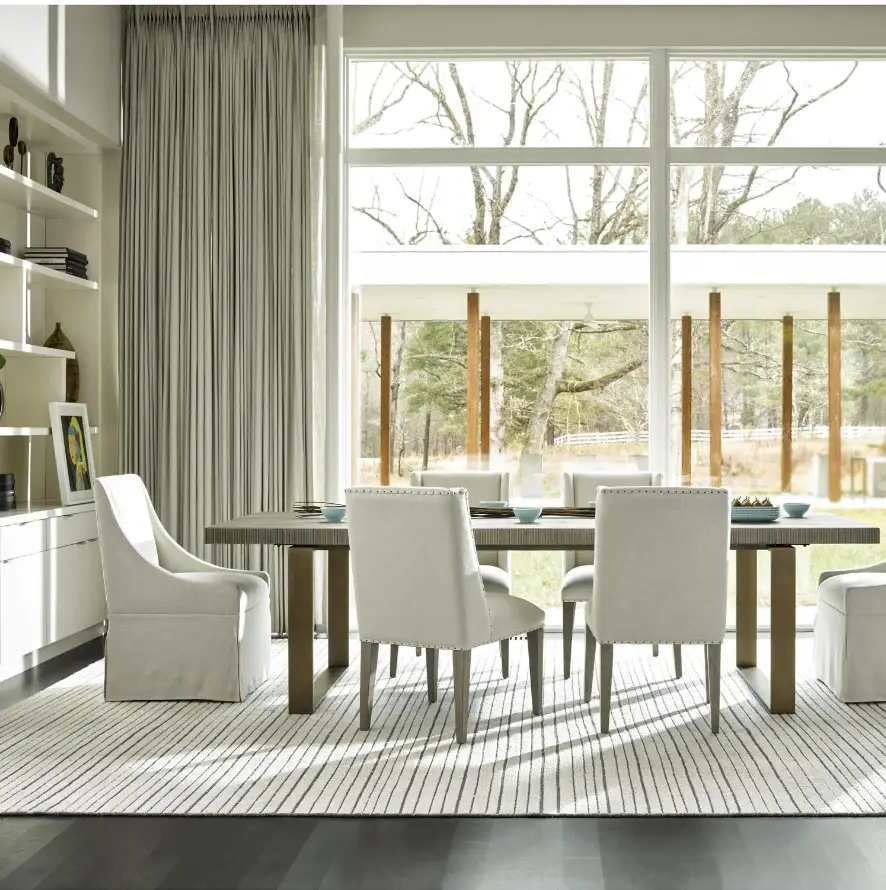 Robards Flint Dining Table Compatible Chafing Dishes