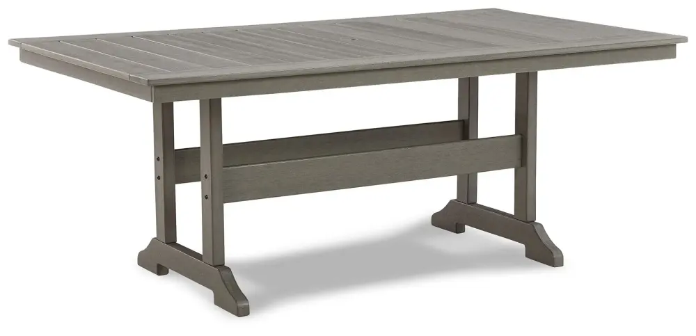 Visola - RECT Dining Table w/Umb OPT - Slate