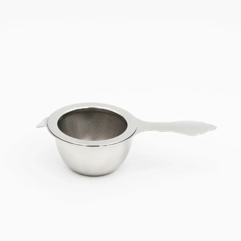 Fine Mesh Stainless Steel Matcha Strainer Resting Bowl