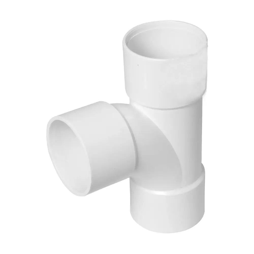 FloPlast ABS Solvent Weld Swept Tee 40mm Snow