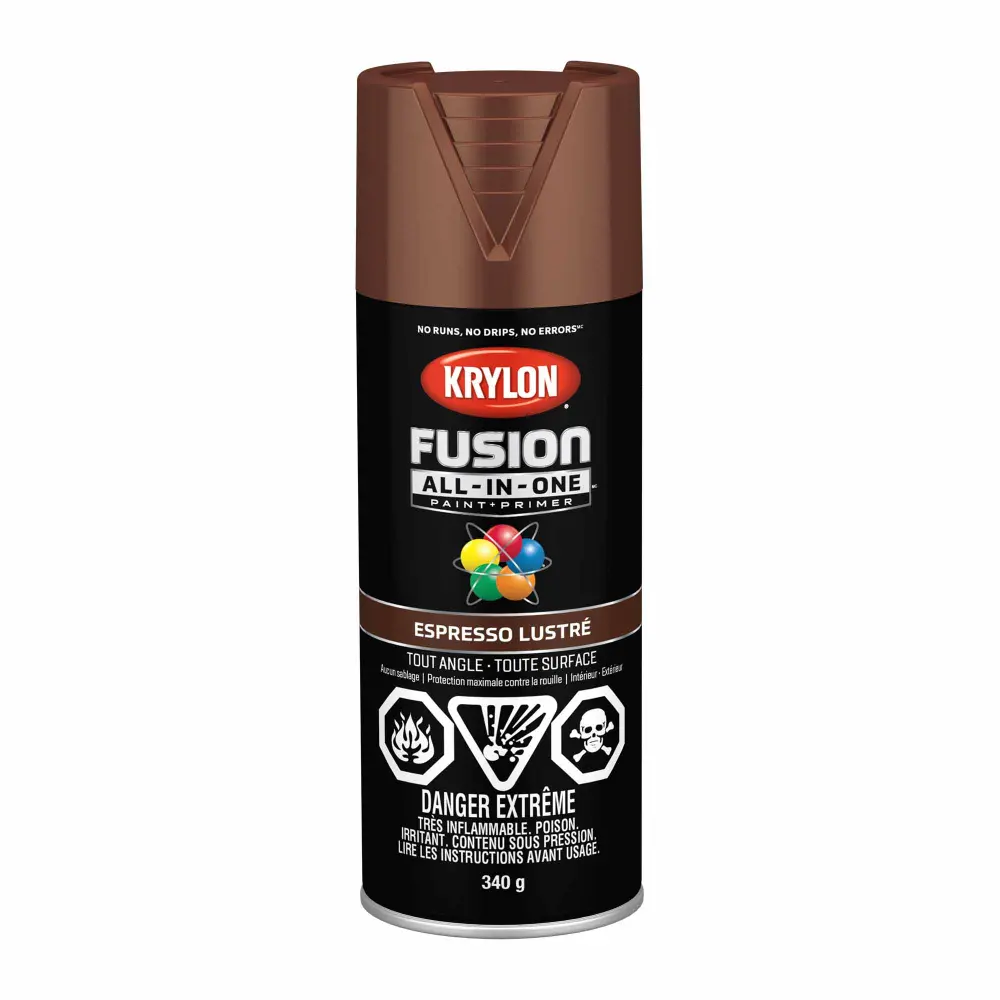 Dual Wall Krylon Fusion Unified Gloss Espresso, 340 g