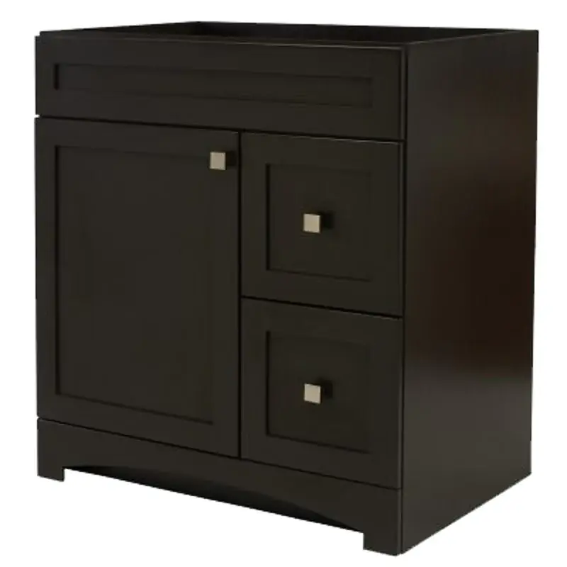 Foremost Monterrey Series MXBV3021 Vanity, 30 W Actual, 34 H Actual, 2-Drawer, Onyx Coffee