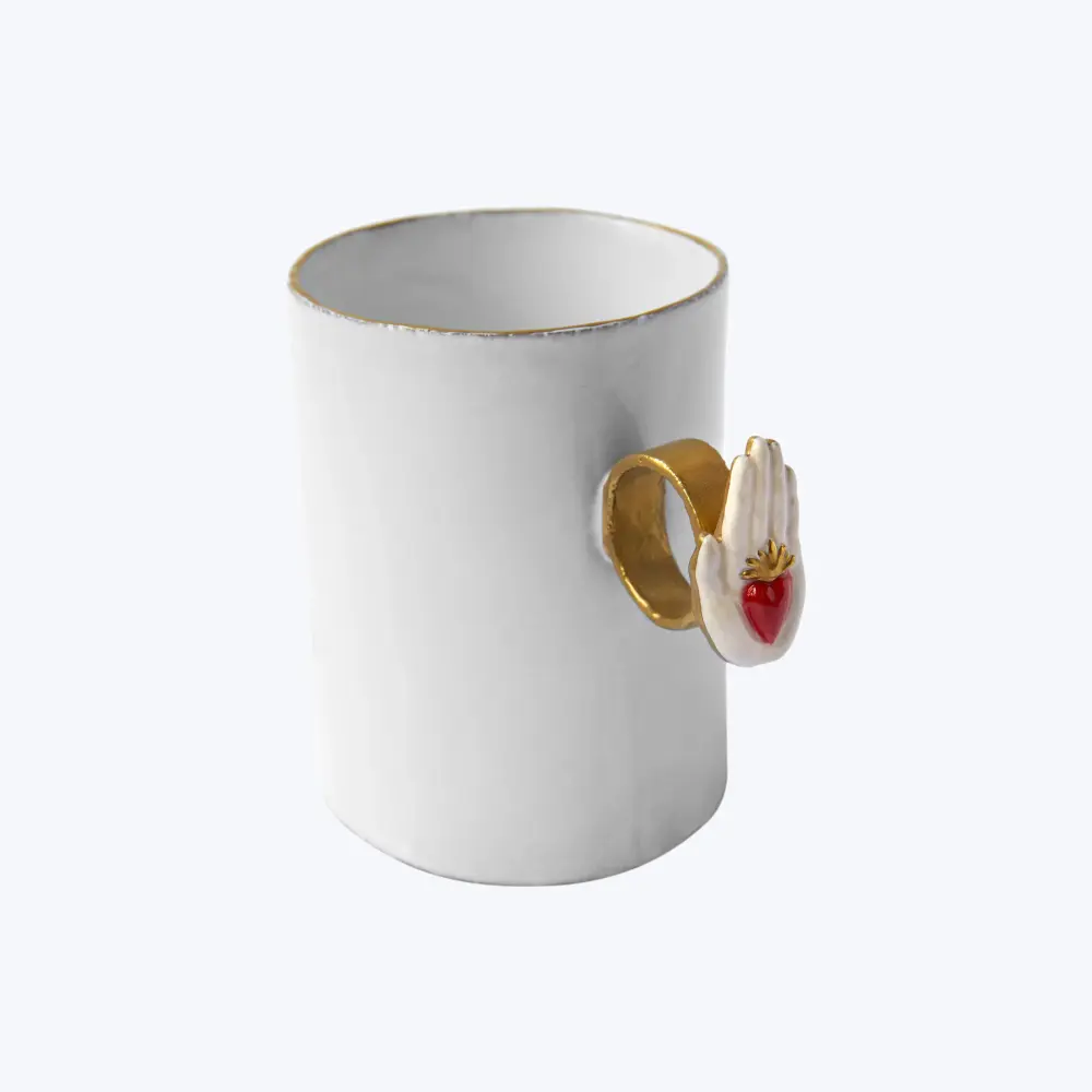 Heart on Hand Ring Cup Artisan Series