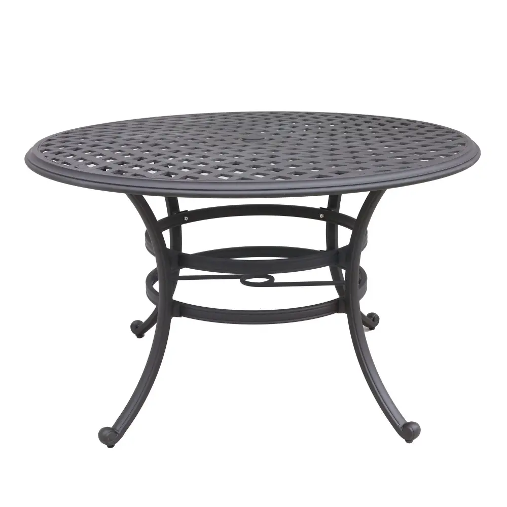 Round Dining Table - Espresso Cocoa Home Brewing